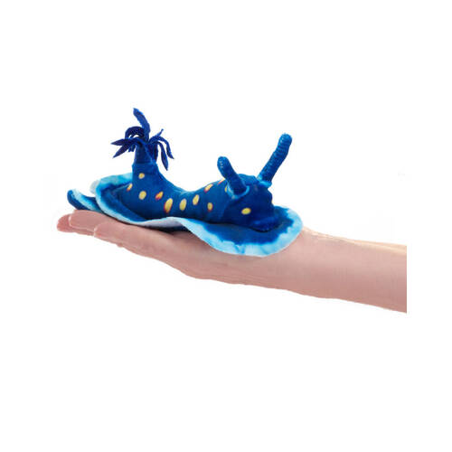 4pc Folkmanis Mini Nudibranch Finger Puppet Kids Toy Blue 3y+