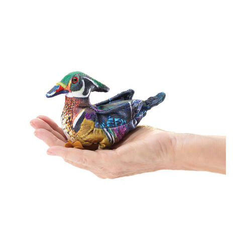 3pc Folkmanis Mini Wood Duck Finger Puppet Kids Toy 3y+