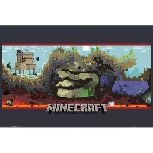 Minecraft Underground Poster 91.5x60cm Home/Room Decor