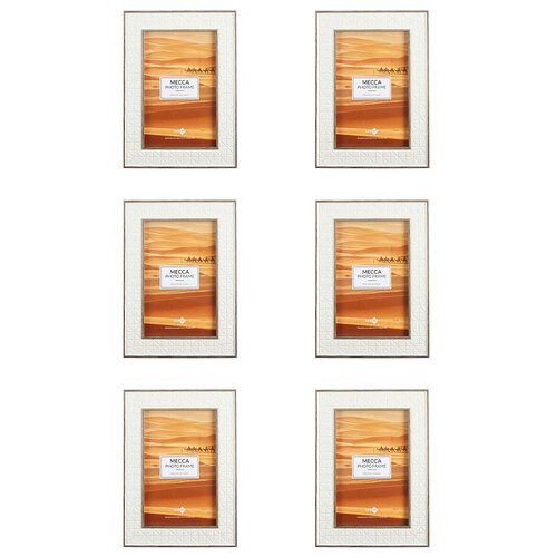 6PK Unigift Mecca Home Photo/Picture Frame 10x15cm Assorted