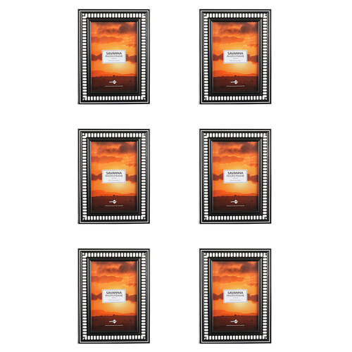 6PK Unigift Savanna Home Photo/Picture Frame 10x15cm Assorted