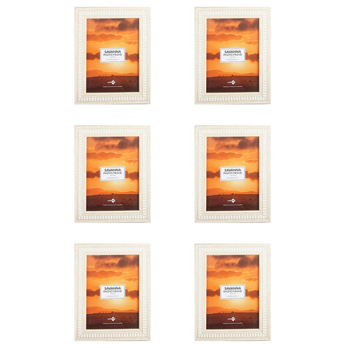 6PK Unigift Savanna Home Photo/Picture Frame 13x18cm Assorted