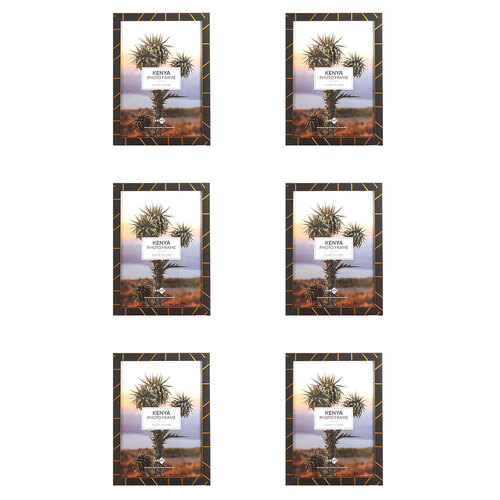 6PK Unigift Kenya Home Photo/Picture Frame A4 Assorted