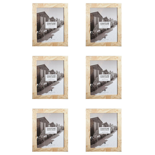 6PK Unigift Coastline Home Photo/Picture Frame 20x25cm Assorted