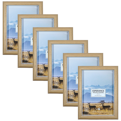 6PK Unigift Esperance Photo Picture Frame Home Decor 13x18cm Assorted