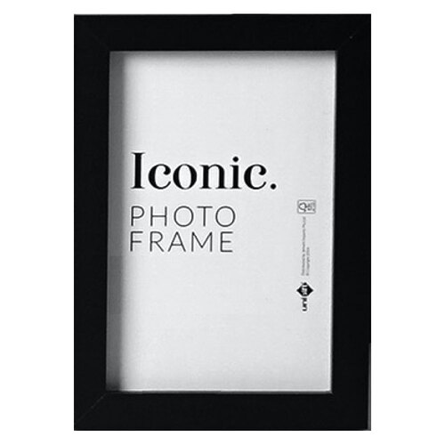 Unigift 50x70cm Iconic MDF Acrylic Photo Frame Picture Holder - Black