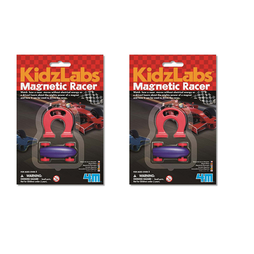 2PK 4M KidzLabs Magnetic Racer Educational Kids Toy 5y+