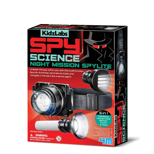 4M KidzLabs Spy Science Night Mission Spylite Kids Toy 5y+