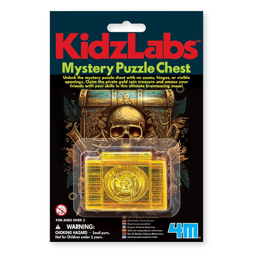 4M KidzLabs Mystery Puzzle Chest Kids/Children Toy 5y+