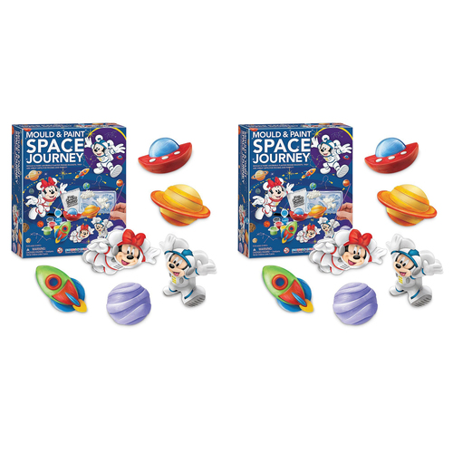 2PK 4M Mould & Paint Disney Space Journey Kids Craft Kit 5y+