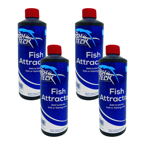 4PK Fishteck Fish Oil Fishing Bait Scent Outdoors 500Ml