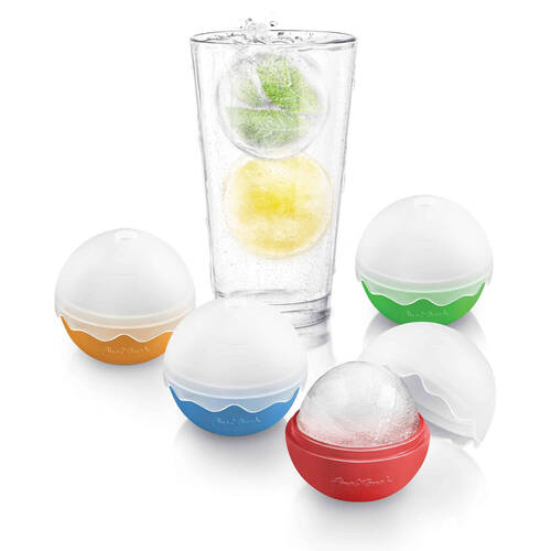 4pc Winex 2'' Silicone Ice Balls Moulder Set Home/Bar Accessory