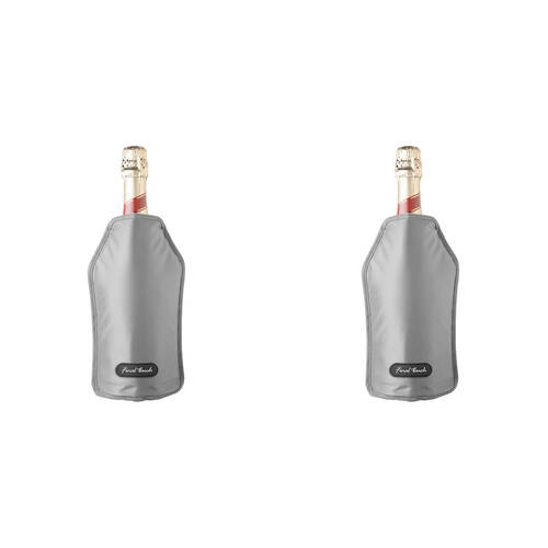 2PK Final Touch Nylon Wine Bottle Chiller/Cooling Sleeve – Grey