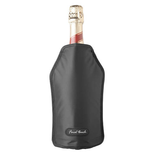 Final Touch Nylon Wine Bottle Chiller/Cooling Sleeve – Black