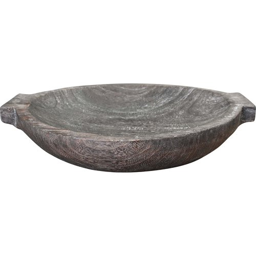 LVD Wooden Round Display Bowl Home Decor 38x34cm - Mocha