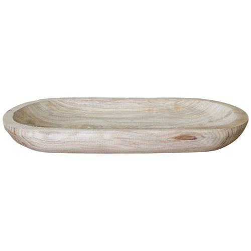 LVD Wooden Oval Dough Bowl Whisper XL 52x28cm - Beige