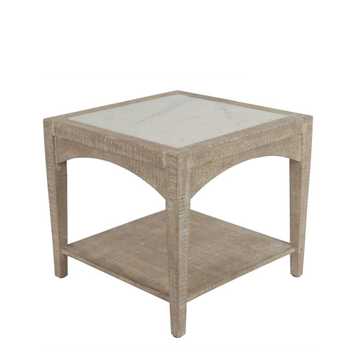 Belle Cantara Marble Square Side Table FURNITURE - TABLES