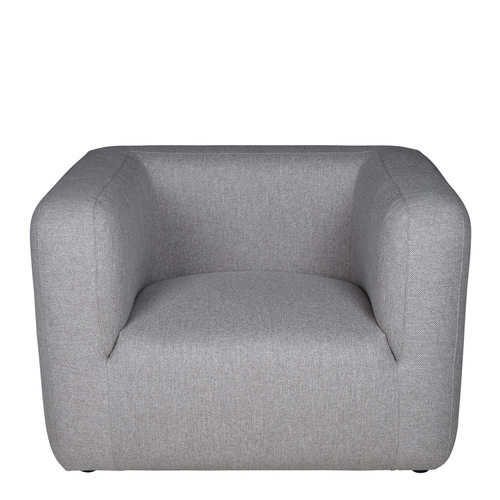 Belle Reyne Upholstered Arm Chair Lounge 100x76cm - Grey