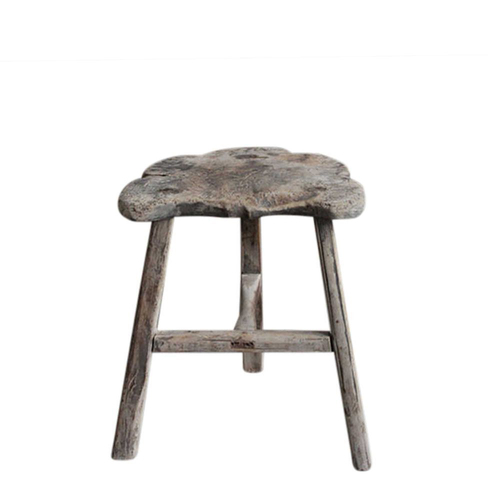 Belle Shanxi 120 Year Antique No. 4 Wooden Side Table  52cm - Natural