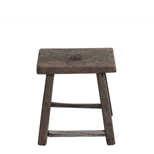 Belle Shandong 120 Year Wooden Stool 42x51cm Large - Natural