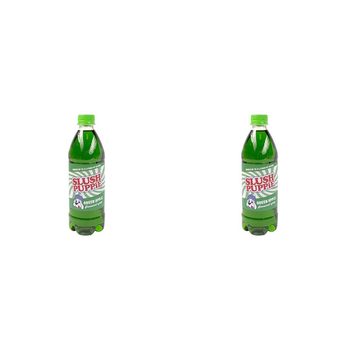 2PK Fizz Creations Slush Puppie 500ml Slushie Syrup - Green Apple Flavour