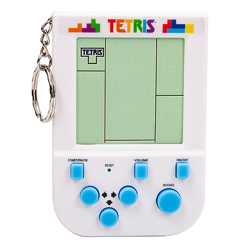 Fizz Creations Tetris Arcade Keyring Bag Accessory Toy - White