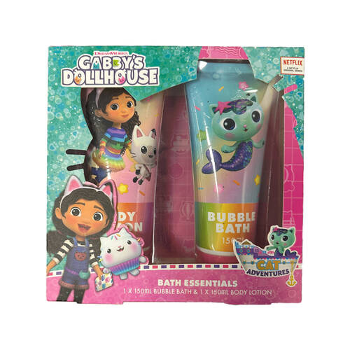 2pc DreamWorks Gabby's Dollhouse Bath Essentials Bubble Bath/Body Lotion