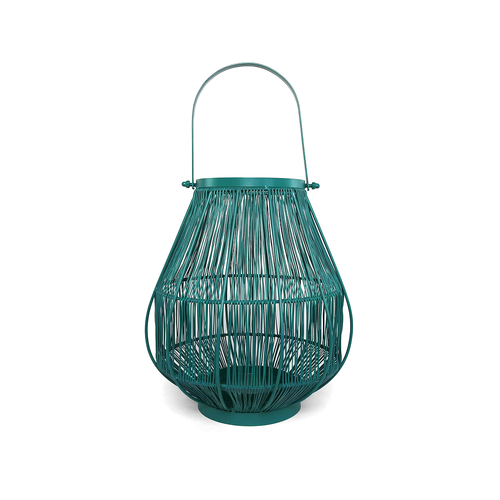 Rayell Lantern Candle Holder Casablanca Teal Medium 31x34x31cm