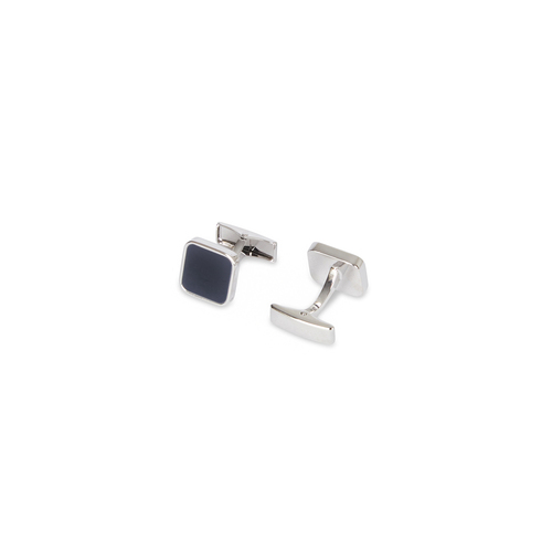 Geoffrey Beene Mens Formal Metal Alloy Square Cufflink - Silver