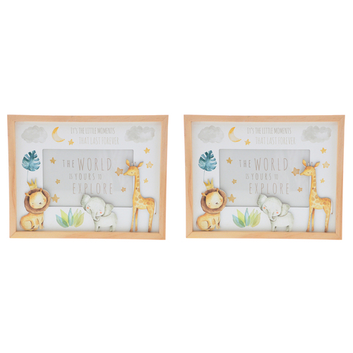 2PK Gibson Gifts Little Moments Baby Picture Frame 6x4cm