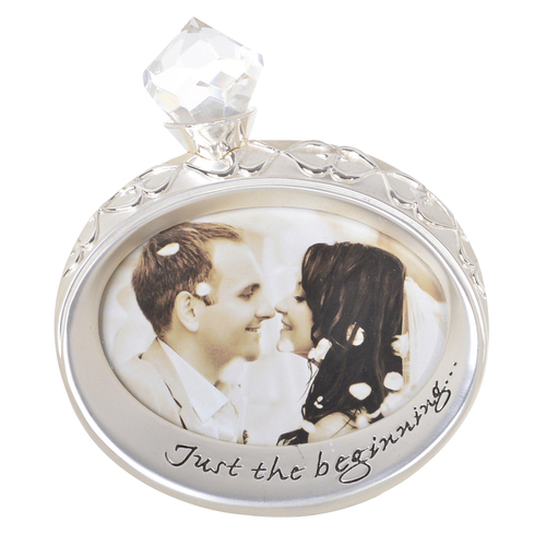 Gibson Gifts Silver Engagement Ring Photo Frame Round