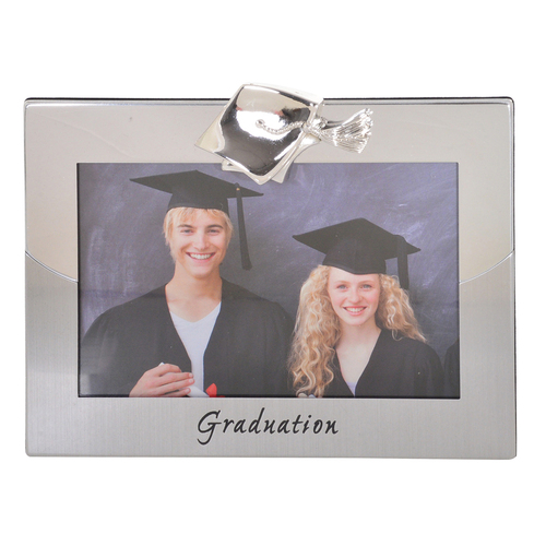 Gibson Gifts Silver Graduation 6x4'' Photo Frame Rectangle