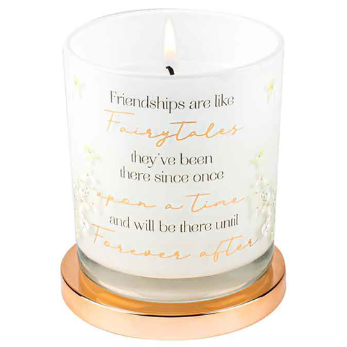 Friendship Candle Vanilla 45hr Burn Time 9 x 8cm Keepsake Gift Set