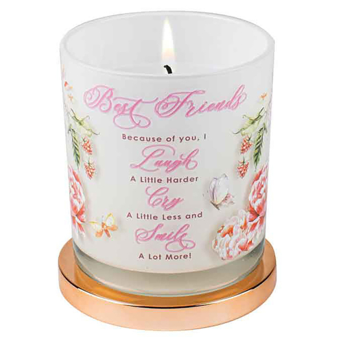 Best Friends Candle Vanilla 45hr Burn Time 9 x 8cm Keepsake Gift Set