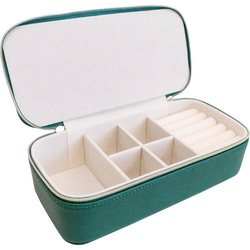 LVD Jewellery Travel Box Storage Organiser 23x11.5cm - Hunter