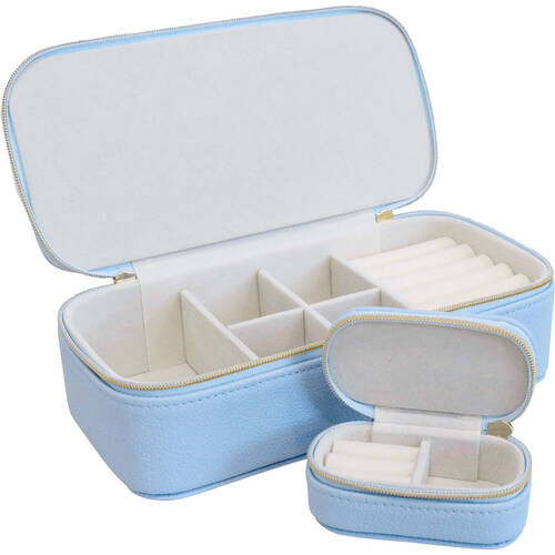 LVD Jewellery Travel Small Powder Storage Organiser - Blue