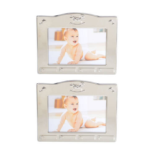 2PK Gibson Gifts Rocking Horse Photo Frame 6x4'' R Decor - Silver