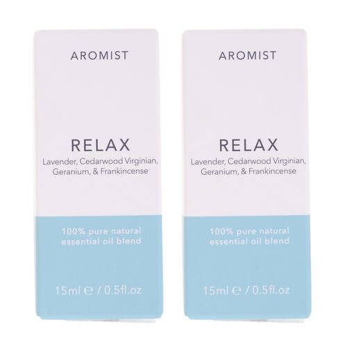 2PK Gibson Gifts Aromist Oil Aromatherapy 15ml - Relax