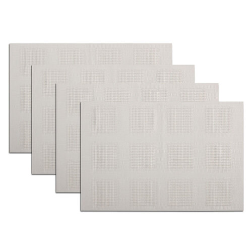 4pc Maxwell & Williams 45cm x 30cm Placemat - White Squares