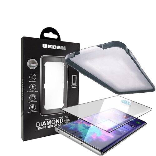 Urban Diamond Tempered Glass Screen Protector For Samsung Note 10 - Black