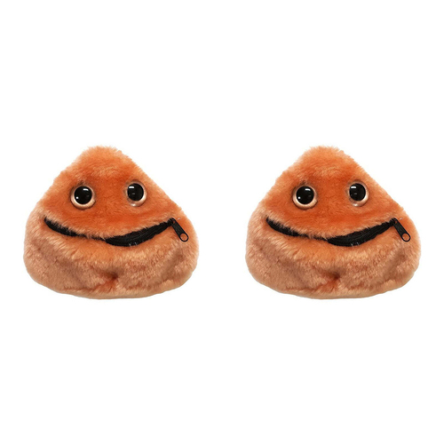 2PK Giant Microbes Liver Cell Soft Stuffed Plush Toy Orange