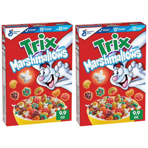 2PK Trix Cereal with Marshmallows Breakfast Meal/Snack 275g