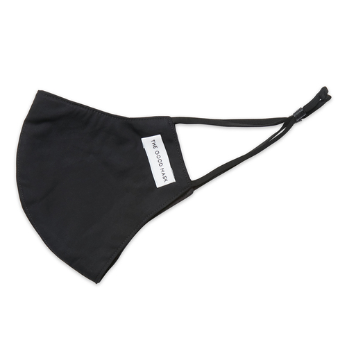 The Good Brand Single Cotton Breathable Face Mask - Black