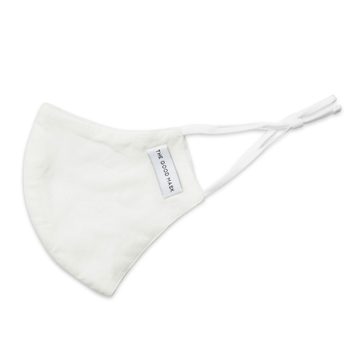 The Good Brand Single Cotton Breathable Face Mask - White