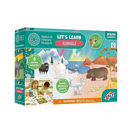 Galt Let's Learn Animals Kids/Childrens Activity Set 4y+