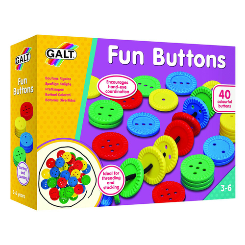 Galt Fun Buttons Kids/Childrens Activity Kit Toy 3y+