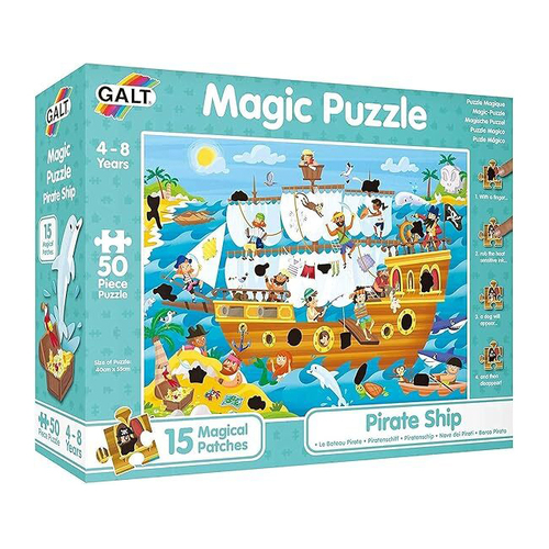 50pc Galt Pirate Ship Kids/Childrens Magic Puzzle 4y+