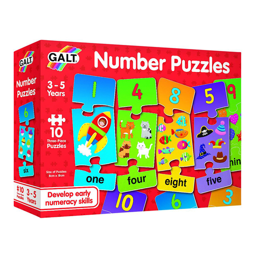 Galt Number Kids/Childrens Educational Puzzles 3y+