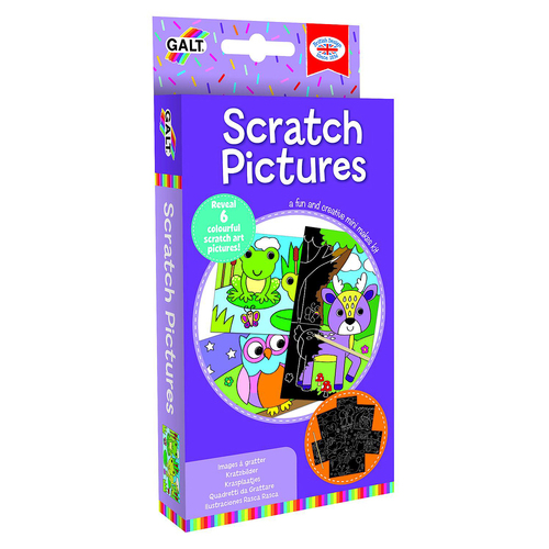 Galt Mini Makes Scratch Pictures Kids/Childrens Activity Kit Toy 5y+