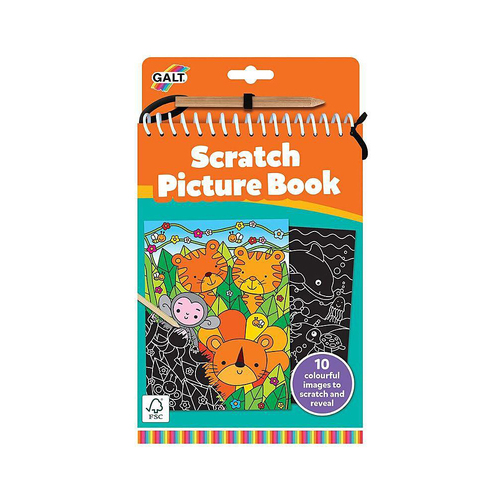 Galt Scratch Picture Book Kids/Childrens Crafting Kit 3y+